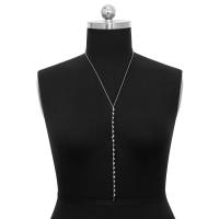 Body Chain Sieraden, Zinc Alloy, met ijzeren ketting, Ster, plated, mode sieraden & voor vrouw, meer kleuren voor de keuze, Lengte Ca 65 cm, Verkocht door PC