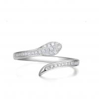 Sinc Alloy Finger Ring, plátáilte, unisex & rhinestone réiteodh micrea, airgid, Díolta De réir PC