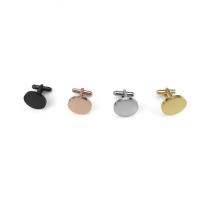 Boutons de manchette, Acier inoxydable 304, bijoux de mode & pour homme, plus de couleurs à choisir, 20x3mm, Vendu par PC