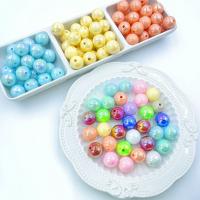 Plated Acrylic Beads Round DIY 16mm Sold By Bag