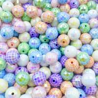 Plated Acrylic Beads Round DIY 16mm Sold By Bag