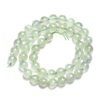 Perles bijoux en pierres gemmes, Prehnite nature, Rond, poli, DIY & normes différentes pour le choix, vert, Longueur Environ 38 cm, Vendu par PC