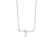 Collier de couple, Argent sterling 925, bambou, bijoux de mode & unisexe & styles différents pour le choix, protéger l'environnement, sans nickel, plomb et cadmium, Vendu par PC