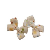 Bek Clips, Polyester en katoen, met Ijzer, Strik, 2 stuks & voor kinderen, beige, 60mm, Verkocht door Stel