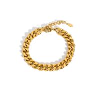 Anklet ze stali nierdzewnej, Stal nierdzewna 304, ze 5cm przedłużeniami łańcuszka, Pozłacane 18K, biżuteria moda & dla kobiety, złoty, 8mm, długość około 20 cm, sprzedane przez PC