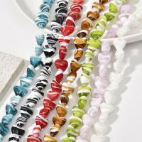 Χάντρες Lampwork, Γυάλινα, Καρδιά, DIY, περισσότερα χρώματα για την επιλογή, 15x15mm, Sold Με PC