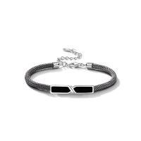 Quelques Bracelet à et Bangle, Argent sterling 925, avec Fil de coton, avec 1.18inch chaînes de rallonge, bijoux de mode & unisexe & styles différents pour le choix, protéger l'environnement, sans nickel, plomb et cadmium, Longueur Environ 5.9 pouce, Vendu par PC