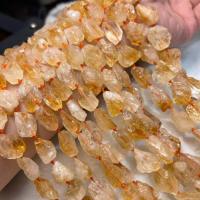 Φυσικές χάντρες Σιτρίν, Citrine, γυαλισμένο, DIY & ματ, 10-14mm, Sold Per Περίπου 38-40 cm Strand