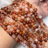 Gemstone Jewelry Beads Red Marble Glue Stone polished DIY Sold Per Approx 38-40 cm Strand