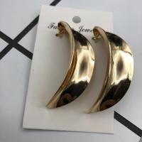 Zinc Alloy Stud Earring, guldfarve belagt, mode smykker & for kvinde, nikkel, bly & cadmium fri, 50-80mm, Solgt af par