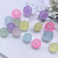 Transparent Acrylic Beads Round DIY Sold By Bag