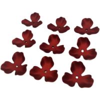 Fornituras de bricolaje, Acrílico, Flor, moldeo por inyección, Rojo, 36mm, aproximado 100PCs/Bolsa, Vendido por Bolsa