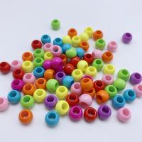 固体カラー・アクリル・ビーズ, アクリル, 楕円, DIY, ミックスカラー, 8mm, 売り手 バッグ