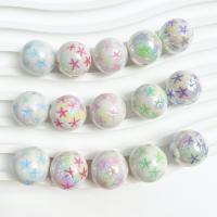 Plated Acrylic Beads Round DIY 16mm Approx Sold By Bag