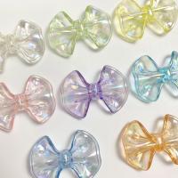 Plated Acrylic Beads Bowknot colorful plated DIY Approx Sold By Bag