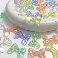 Plated Acrylic Beads Bowknot DIY & luminated Approx Sold By Bag