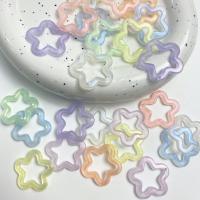 アクリルペンダント, アクリル, 星, DIY & ルミナス & くり抜き, 無色, 4x31mm, 約 300パソコン/バッグ, 売り手 バッグ