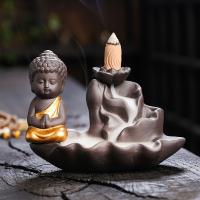 Backflow Incense Burner Purple Clay half handmade for home and office & durable Sold By PC