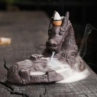 Backflow Incense Burner Purple Clay half handmade for home and office & durable Sold By PC