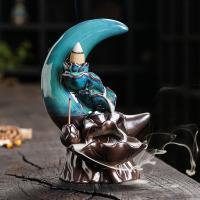 Backflow Incense Burner Purple Clay half handmade for home and office & durable & multifunctional Sold By PC