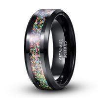 Anelli Coppia Finger, In acciaio al tungsteno, gioielli di moda & unisex & formato differente per scelta, nero, 8.03x2.40mm, Venduto da PC