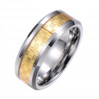 Tungsten čelika Finger Ring, modni nakit & bez spolne razlike & različite veličine za izbor, 8.03x2.40mm, Prodano By PC