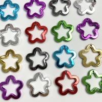 Colgantes Acrílicos, Acrílico, Estrella, chapado en UV, Bricolaje & hueco, más colores para la opción, 31mm, aproximado 100PCs/Bolsa, Vendido por Bolsa