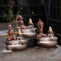 Backflow Incense Burner Purple Clay half handmade for home and office & durable & multifunctional Sold By PC