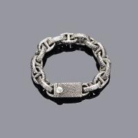 Titanium armbanden, Titanium Staal, mode sieraden & voor de mens, oorspronkelijke kleur, Lengte Ca 8.66 inch, Verkocht door PC