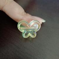 Plated Acrylic Beads Butterfly UV plating DIY Approx Sold By Bag