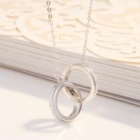 925 Sterling Silver Necklaces with 1.97inch extender chain fashion jewelry & for woman nickel lead & cadmium free Length Approx 15.74 Inch Sold By PC