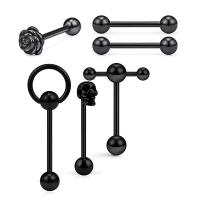 304 acciaio inox Gioielli Set Body Piercing, 6 pezzi & unisex, nessuno, 1.6x16x5/6mm, Venduto da set