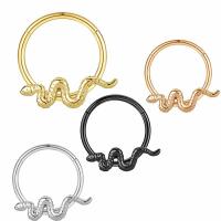 Joyería de Piercing de la nariz del acero inoxidable, acero inoxidable 304, Serpiente, unisexo & diverso tamaño para la opción, más colores para la opción, Vendido por UD