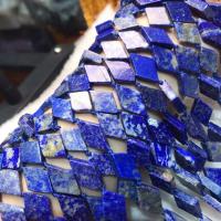 Lapis lazuli perler, Rhombus, poleret, Naturligt & folk stil & du kan DIY, 12x15mm, Solgt Per Ca. 38-40 cm Strand