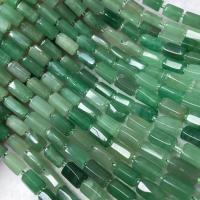 Perles aventurine, aventurine vert, poli, style folk & DIY, 6x10mm, Vendu par Environ 38-40 cm brin