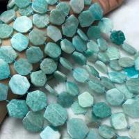 Perles amazonite, hexagone, poli, style folk & DIY, 15mm, Vendu par Environ 38-40 cm brin