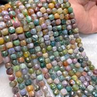 アゲートビーズ, インディアンアゲート, スクエアー, 洗練されました。, 民俗様式 & DIY, beads length 7-8mm, で販売される 約 38-40 センチ ストランド