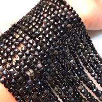 Perles bijoux en pierres gemmes, Obsidienne, poli, style folk & DIY, 4-4.5mm, Vendu par Environ 38-40 cm brin