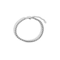 Anklet ze stali nierdzewnej, Stal nierdzewna 304, ze 5cm przedłużeniami łańcuszka, biżuteria moda & dla kobiety, oryginalny kolor, 6mm, długość około 20 cm, sprzedane przez PC