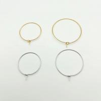 Mens Stainless Steel Hoop Earring, 304 rustfrit stål, forgyldt, mode smykker & forskellig størrelse for valg & for kvinde, flere farver til valg, 100pc'er/Bag, Solgt af Bag