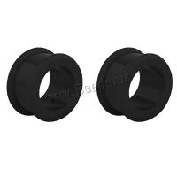 Acrylic Piercing Tunnel, silicone, Ciambella, unisex & formato differente per scelta, nero, Venduto da PC