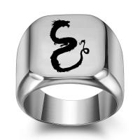 Titanium Steel Finger Ring plated fashion jewelry & for man Sold By PC