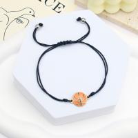 Fashion Create Wax Cord Bracelets with Knot Cord & Zinc Alloy fashion jewelry 15u00d73mm 14cm 26cm Sold By PC