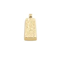 Brass Ékszer Medálok, Sárgaréz, arany színű aranyozott, divat ékszerek & DIY, aranysárga, 18x8x3mm, Lyuk:Kb 1mm, Által értékesített PC