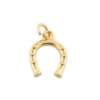 Messing hangers, gold plated, mode sieraden & DIY, gouden, 18x10x2mm, Gat:Ca 2mm, Verkocht door PC