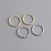 925 Sterling Silver Hoop Earrings plated for woman Sold By Pair