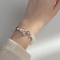 Argento Bracciali, 925 argento sterlina, with Moonstone, placcato, per la donna, argento, Lunghezza Appross. 16 cm, Venduto da PC