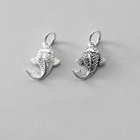 925 Sterling Silver Privjesak, Kit, možete DIY, više boja za izbor, 15.30x11.80x3mm, Prodano By PC