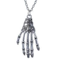 Zink Alloy Smycken Collier, med 5cm extender kedja, Claw, antik silver pläterad, Design för halloween & mode smycken & Unisex, nickel, bly och kadmium gratis, Längd Ca 45 cm, Säljs av PC