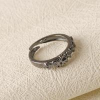 Zinc Alloy Finger Ring silver color plated fashion jewelry & Unisex nickel lead & cadmium free Sold By PC